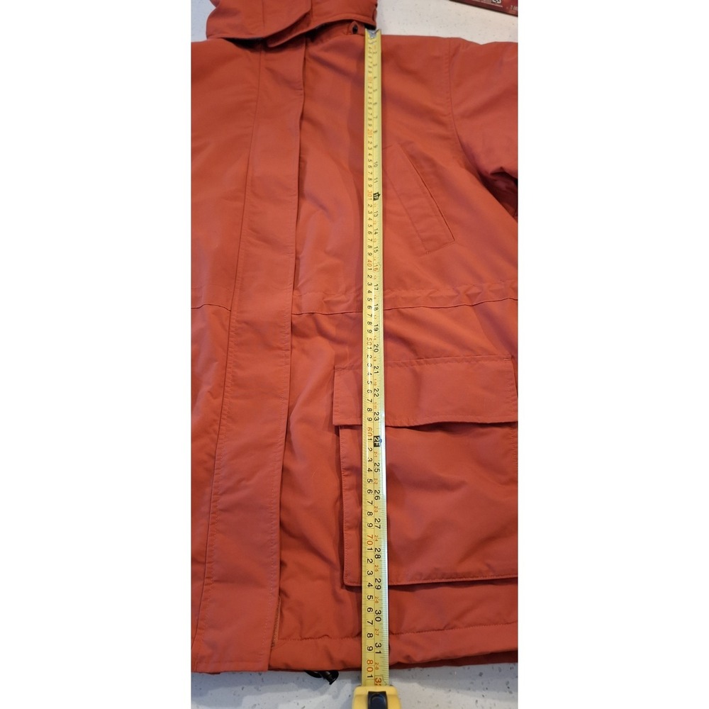 Lands' End AirCore 200 Orange Fleece Lined Women's Hooded Parka 1X (16-18) EUC - Picture 4 of 11
